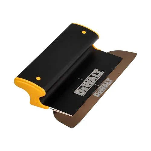 DEWALT Trockenbau Skimming Klinge, 25,4 cm | Pro-Grade - Breitspachtel aus robustem, leichtem Aluminium und hochwertigem Edelstahl, ideal für Profis, die zuverlässige Werkzeuge für den täglichen Einsatz auf der Baustelle suchen.