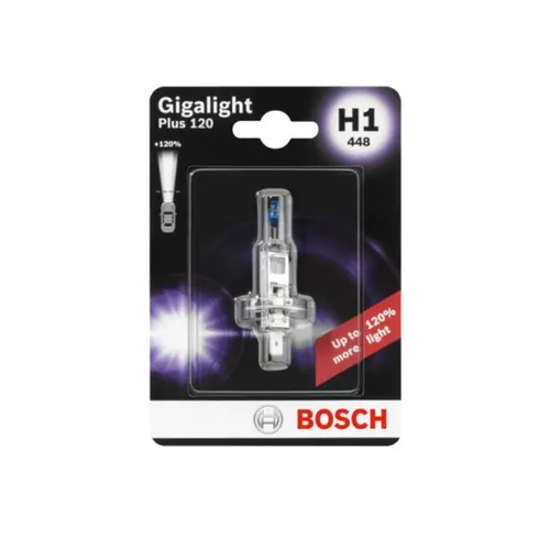 Glühlampe Halogen BOSCH H1 Gigalight Plus 120% 12V, 55W, 1 Stück [H]