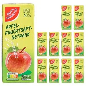 GUT&GÜNSTIG Apfel Fruchtsaftgetränk 10x 0,2 l