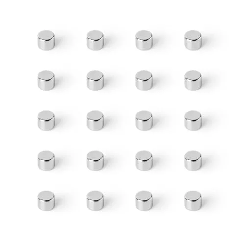 Strong Magnets Neodym Magnet - Rund 5 x 4 mm - 50 Stück - Extra stark, hält bis 803 g - Für Magnettafel, Kühlschrank, Whiteboard, Pinnwand, Büro