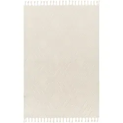 Livabliss Kurzflorteppich Selene, Rechteckig 160x213 cm, Weiß mit Grafikmuster