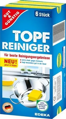 G&G Gąbki do Naczyń Żółte 6 szt. EDEKA ZENTRALE Stiftung & 4311501544952