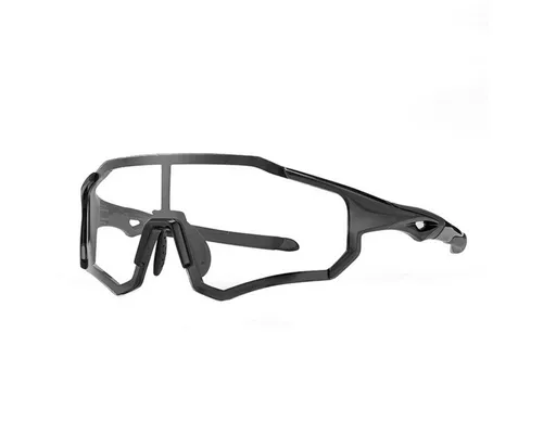 Rockbros Fahrradbrille - Photochrome UV400 Sportbrille für Radsport - Sportbrillen für Unisex Erwachsene mit photochromatischen Gläsern, die sich automatisch an Lichtverhältnisse anpassen und 100% UV-Schutz bieten. Ideal für komfortables Radfahren bei jedem Wetter.
