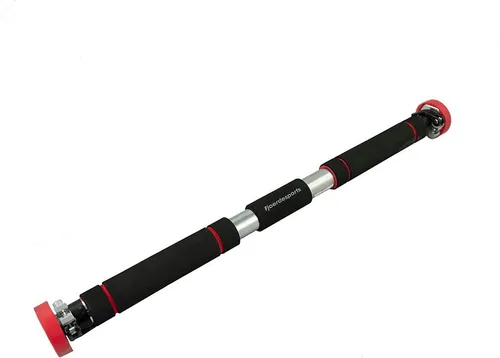 Fjoerdesports Klimmzugstange ohne Schrauben, 65-90cm - Klimmzugstange für einfaches Heimtraining, rutschfeste Griffe und hohe Stabilität ohne Bohrungen - ideal für flexibles Workout in jedem Türrahmen.