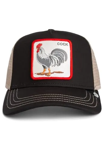 GOORIN Bros. Rooster Trucker Cap - Original Recipe Black - Trucker Cap aus hochwertigem Material mit verstellbarem Druckknopf-Verschluss. Authentisch seit 1895 und ideal für jeden Tag!