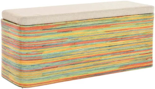 Breiter Rattan Wäschekorb XXL mit Deckel von Krines Home