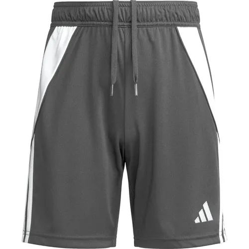 adidas Performance Tiro 24 Short Kids grauweiss, 152 - Kurze Sporthosen für Kinder, atmungsaktiv und ideal für Sport und Freizeit, mit stylischem Design von adidas Performance.