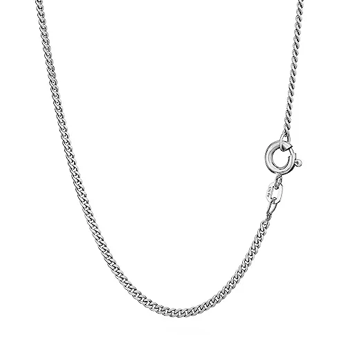 NKlaus 42cm Panzerkette 925 Silber elegante Halskette Breite: 1,6mm Collier 2,9g schwer 1801