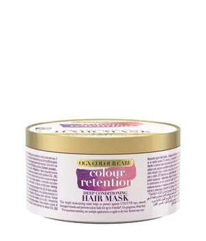 OGX Colour Care Colour Retention Deep Conditioning Hair Mask feuchtigkeitsspendende Haarmaske mit UVA/UVB-Schutz für coloriertes Haar