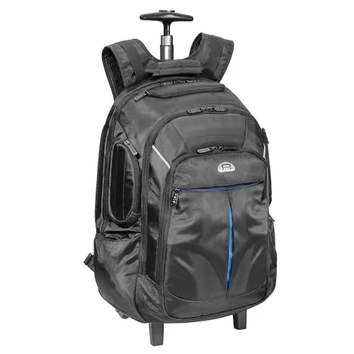 Pedea Business Rucksack-Trolley Premium - 17,3 Zoll Laptop-Rucksack mit Rollen - Tagesrucksäcke: Multifunktionaler Rucksack-Trolley mit wasserdichtem Material, ideal für Reisen, Schule oder Arbeit, bietet viel Platz und Organisation.