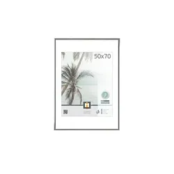 Kunststoffrahmen  Kyoto , silber , Kunststoff , Maße (cm): B: 51 H: 71 T: 1.8