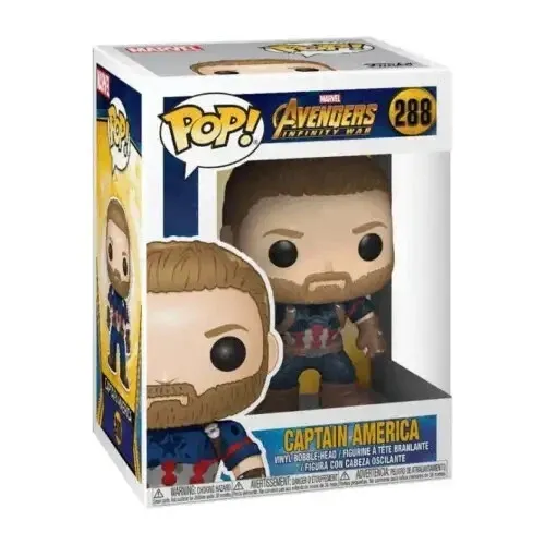 FUNKO POP! - CAPTAIN AMERICA 288 ☆ Avengers Infinity War ☆ Marvel ☆