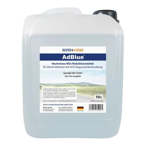AdBlue® 1 x 10L Harnstofflösung gemäß ISO 22241 +inklusive Flex-Ausgießer