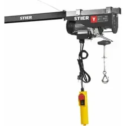 STIER Elektrischer Seilzug 500 kg, 900 W, 12 m Hebehöhe von STIER
