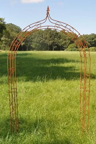 Rosenbogen 10mm Massiveisen! Breite: 160cm Roheisen/Rost aus Metall