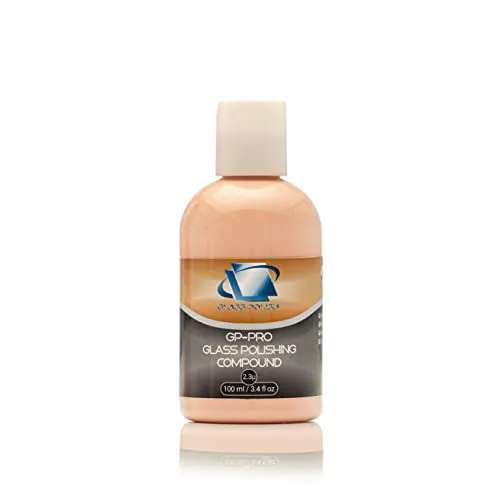 Glass Polish 14054 GP-PRO Glaspoliturpaste zum professionellen Polieren aller Glasoberflächen – 2,3 Mikron – 100 ml