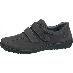 Waldläufer Komfort Slipper Herwig Uni 31323136383430 Grau 42 1/2 EU - Halbschuhe mit praktischem Klettverschluss, Obermaterial aus hochwertigem Nubukleder, Weite H für optimalen Tragekomfort und Platz für eigene Einlagen. Ideal für Alltag und Freizeit.