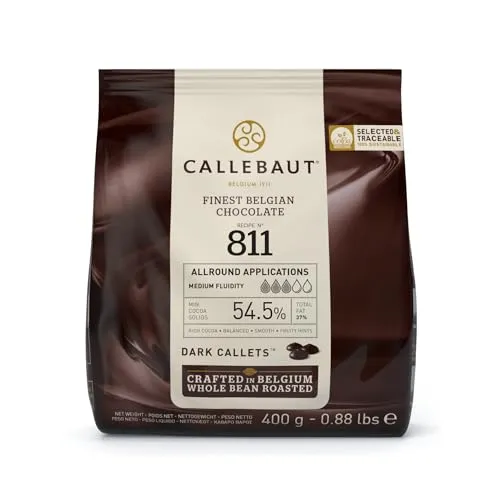 Callebaut Feinste belgische dunkle Schokolade, braun, 400 g von Callebaut
