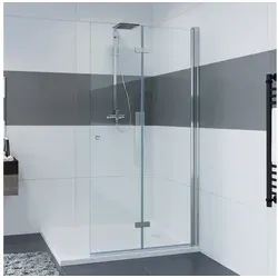 IMPTS Duschwand Walk in Faltbar 100 cm - Duschwand aus Sicherheitsglas, rahmenlos und wasserfest, mit einfacher Montage und 180° Pendelfunktion – ideal für moderne Badezimmer.