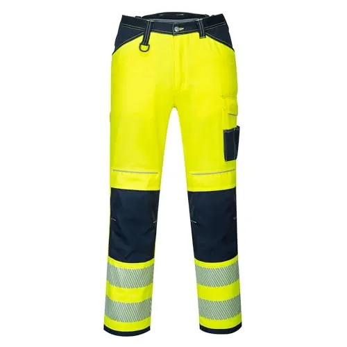Produktbild Portwest PW340 Herren PW3 Hi-Vis Arbeitshose Gelb/Schwarz, 32