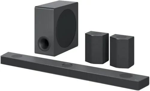 LG DS95QR Soundbar + Subwoofer + Surround - 810 Watt Gesamtleistung, Dolby Atmos & DTS:X für beeindruckenden Klanggenuss, smart und sprachsteuerbar