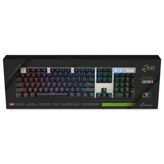 MediaRange Gaming-Tastatur 104-Tasten mit 14 Farbmodi - Tastaturen für Gamer, anpassbare RGB-Beleuchtung für ein individuelles Spielerlebnis.