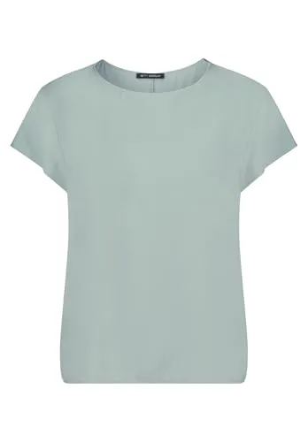 Betty Barclay Damen Blusenshirt unifarben 36, Chinois Green - Feminin geschnittenes Blusenshirt in Chinois Green, ideal für jeden Anlass. Rundhalsausschnitt und figurnahe Passform sorgen für einen eleganten Look.