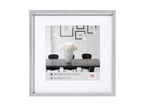 Walther Kunststoffrahmen Steel Style ES330S 30x30cm silber in silber von Walther