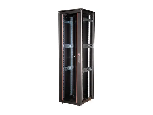 Roline Pro Netzwerkschrank 47U - Jet Black - Server-Zubehör mit 47U Höhe, ideal für effiziente und sichere Netzwerkorganisation in modernen IT-Umgebungen.