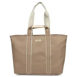 BOSS Palmah Shopper taupe 50552483-247 - Elegante Handtasche aus recyceltem Polyester in taupe, ideal für umweltbewusste Fashionistas.