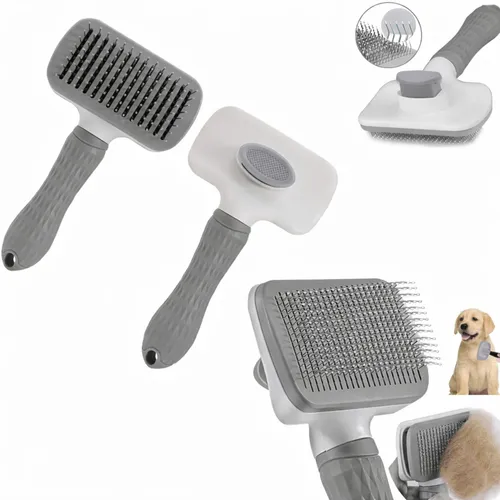 Tierhaarkamm Tierhaarbürste Fellbürste selbstreinigende Hundebürste Katzenbürste