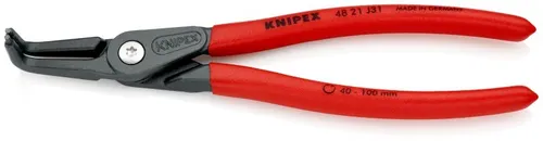 KNIPEX Innen-Sicherungsringzange 48 21 J31 SB abgewinkelt