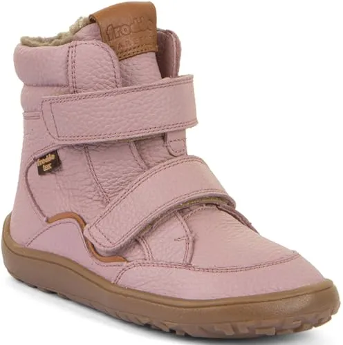 Froddo Barefoot Tex Winter Pink EU 30 - Halbhohe Winter-Barfußschuhe für Kinder mit warmem Schurwollfutter und wasserabweisender Tex-Membran – ideal für kalte Tage und optimalen Komfort beim Spielen im Freien.