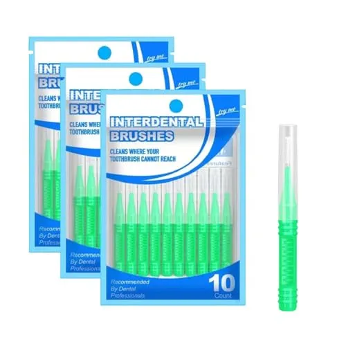Stück Interdentalbürsten - Bürsten für Zahnzwischenräume,Wiederverwendbar,Zwischen Erhaltung der Mundgesundheit 30