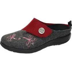 Fly Flot 864018 Pantoffel grau 38 - Bequeme Hausschuhe in Größe 38, grau, mit optimaler Fußunterstützung für entspannte Stunden zu Hause.