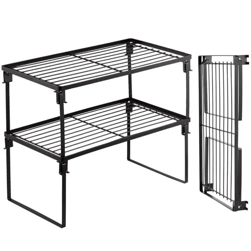 Produktbild von TopHomer 2 Stück Topf-Geschirrdeckel-Regal, ABS-Plattenständer