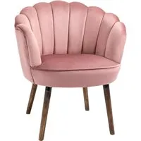HOMCOM Küchenstuhl Polyester, Gummiholz - Lotus Design - Stühle mit romantischem Lotus-Design, weich gepolstert für höchsten Komfort und ideal für kleine Räume.