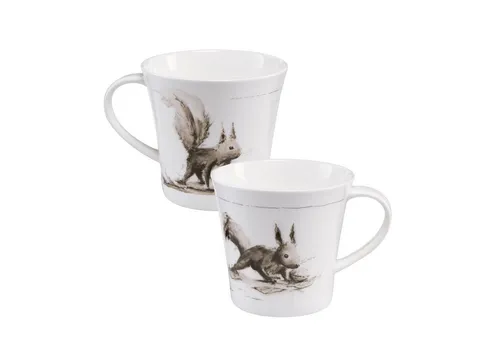 Goebel Tasse Wintervorrat 10.5x9.5x13.5 cm, Porzellan, Spülmaschinengeeignet, Mikrowellengeeignet