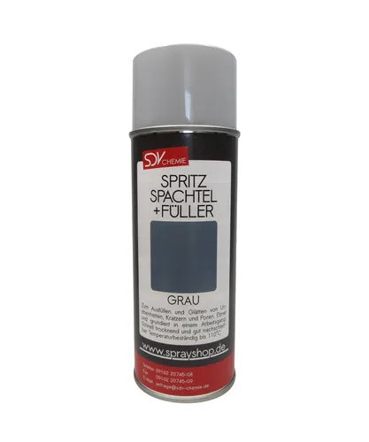 1x SPRITZSPACHTEL & FÜLLER SPRAY GRAU 400ml Dickschichtfüller SCHNELLTROCKNEND