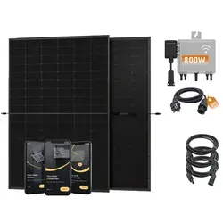 SunEnergyXT 900 Wp Balkonkraftwerk Plug & Play – Komplettset inkl. Zubehör - 5 m