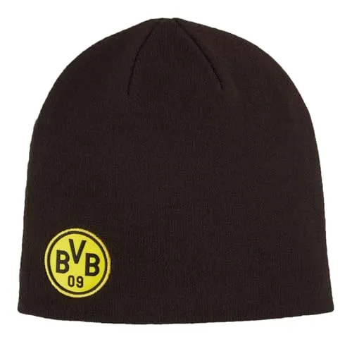 Borussia Dortmund Wintermütze schwarz Puma BVB 09 Cuffless Beanie - Fußball-Fanshop: Stilvolle und bequeme Cuffless Beanie für echte BVB-Fans, perfekt für kalte Tage und das Stadion.