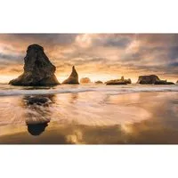 Komar Vliestapete Golden Stacks von Komar