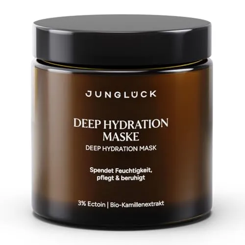 JUNGLÜCK Gesichtsmaske Deep Hydration Maske, 1-tlg. - Intensive Gesichtsmaske für trockene Haut, spendet Feuchtigkeit und stärkt die Hautbarriere. Ideal für dein wöchentliches Pflegeritual, besonders in der kalten Jahreszeit.
