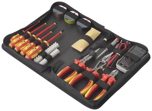 TOOLCRAFT TO-7762929 Elektriker Werkzeugset 50-teilig mit Digital-Multimeter