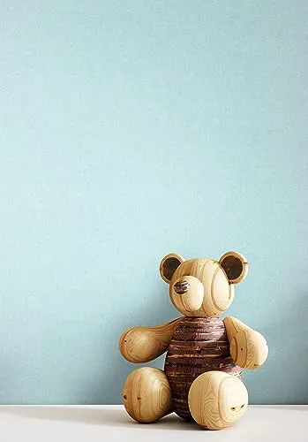 Newroom Tapete Blau Vliestapete Unifarbe - Universal Modern Türkis Struktur Leinen Optik Einfarbig Uni Leinenstruktur Stoffstruktur inkl. Tapezier-Ratgeber