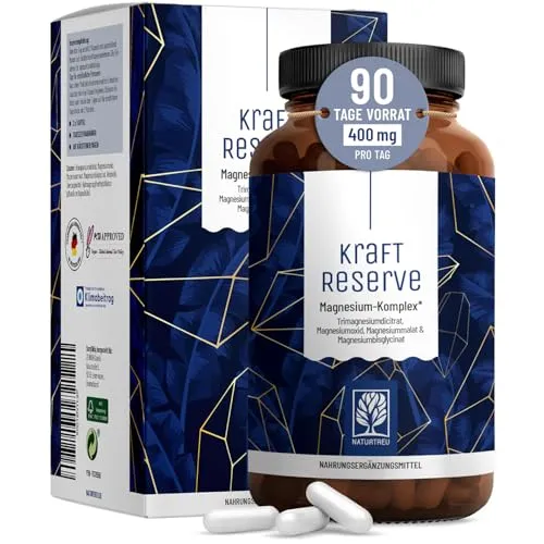 Kraftreserve: Hochdosierter Magnesium-Komplex 180 St von NATURTREU