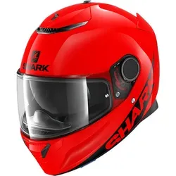 Shark Spartan 1.2 Blank Integralhelm Rot XS - Motorradhelm mit innovativem Design und optimaler Sicherheit. Die Glasfaserschale sorgt für Stabilität, während das kratzfeste Visier und das EasyFit-System besonderen Komfort für Brillenträger bieten.