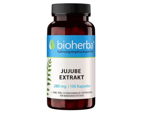 BIOHERBA R Jujube Extrakt 280 mg 100 Kapseln Nahrungsergänzungsmittel