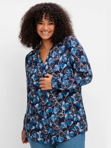 Sheego Klassische Bluse Bluse Langarm von sheego