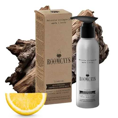 Bartshampoo für Männer – reinigt Bart & Haut, mit Aloe Vera, Panthenol und Glycerin, gegen Juckreiz & trockene Haut, mit Pumpspender